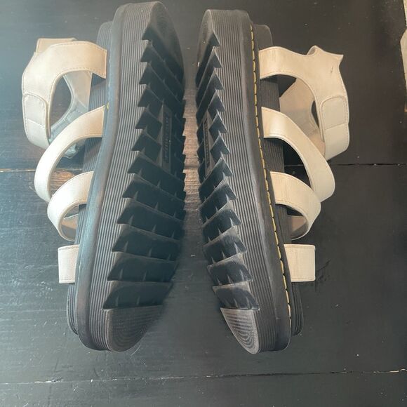 Sincerely Jules Daring Women's White Sandals Sz 8.5 M Platform straps Gladiator - Picture 4 of 8